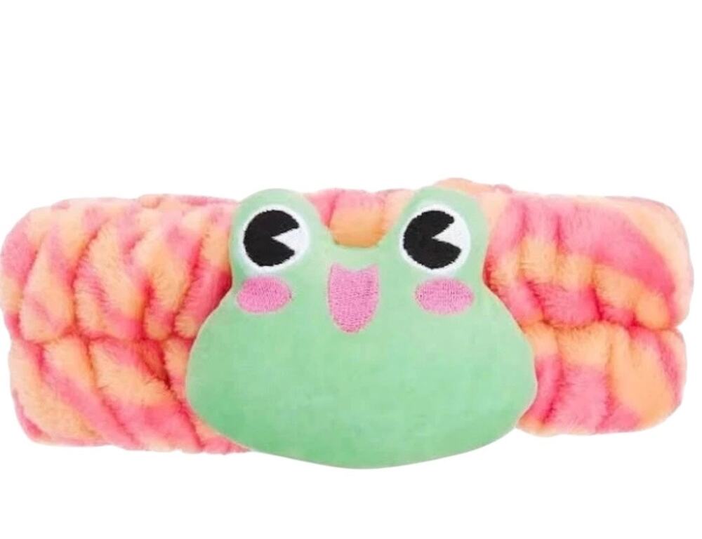 The Creme Shop 3D Teddy Spa Headband Plushie Be Hoppy Frog